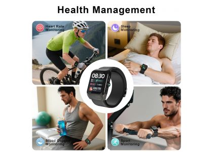 All-in-One Smartwatch for Complete Health Management: Heart Rate, Sleep, Blood Oxygen, and More