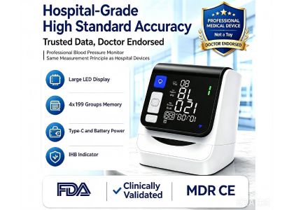 Professional Upper Arm Blood Pressure Monitor for Accurate Home Health Monitoring